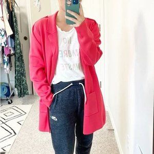 Vila Milano Salmon Red Open Front Cardigan, NWOT, S